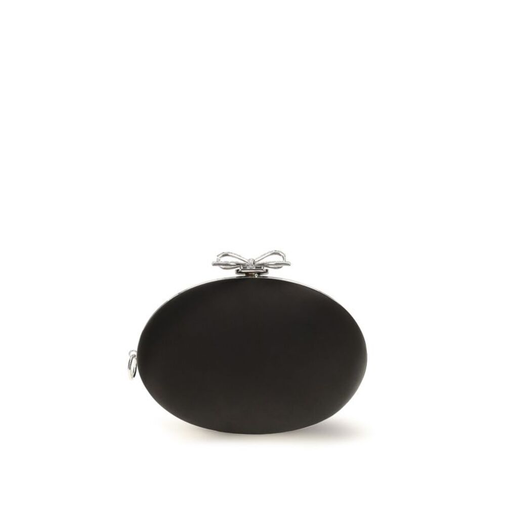 Self-Portrait Women Oval Satin Clutch
